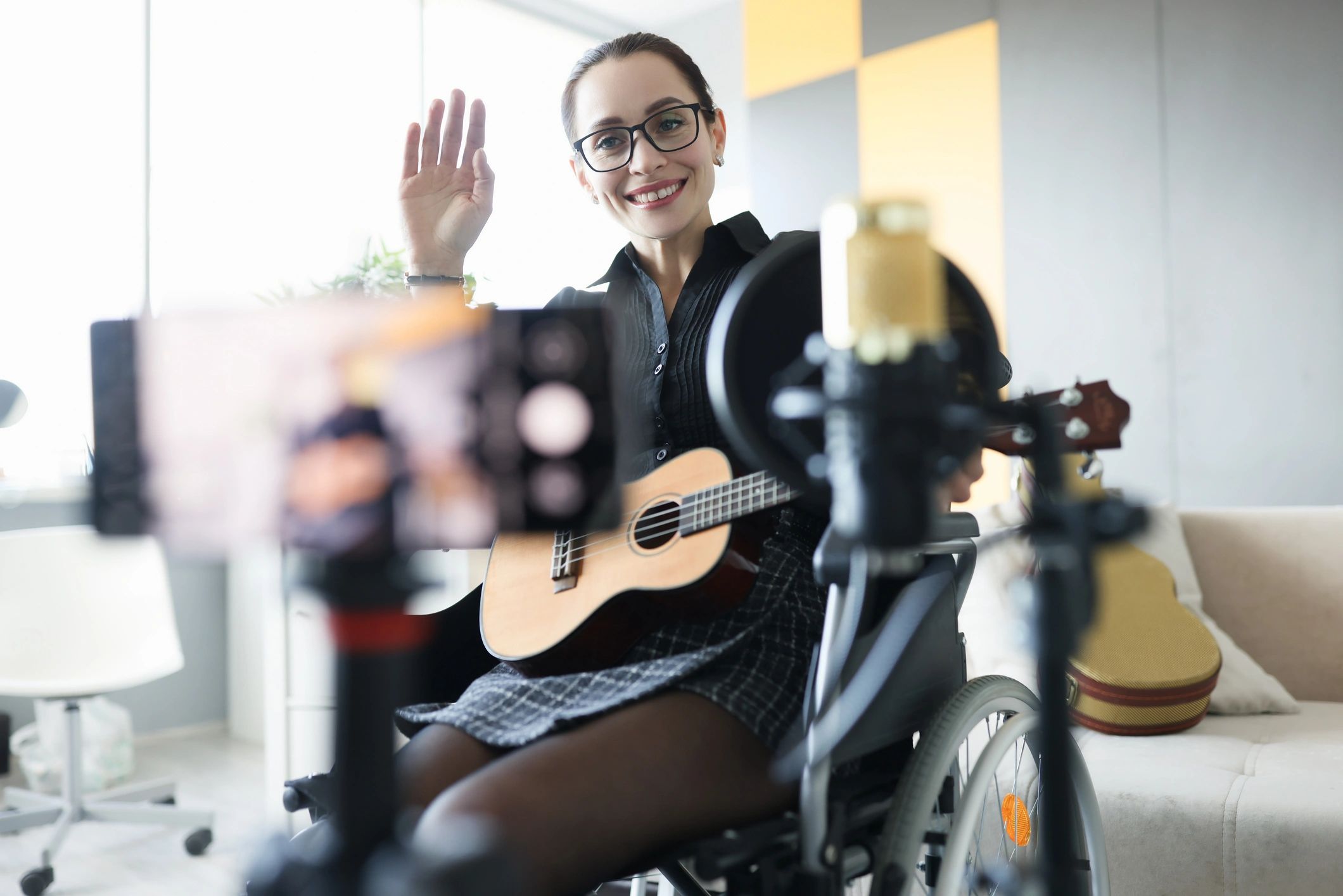 Musician performing